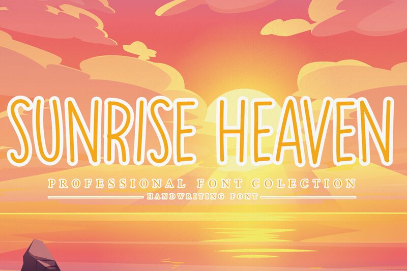 Sunrise Heaven Schriftart