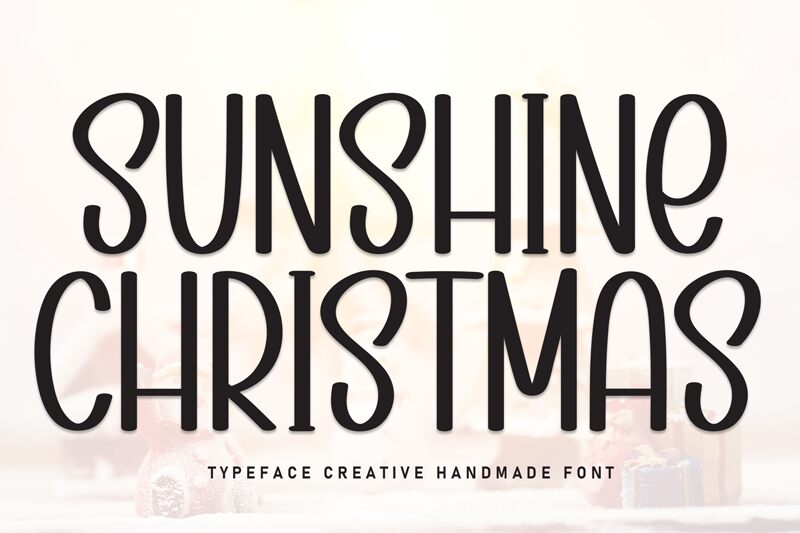 Sunshine Christmas Schriftart