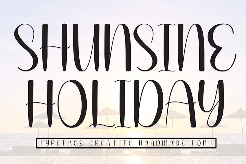 Sunshine Holiday Schriftart