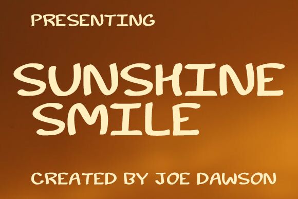 Sunshine Smile Schriftart