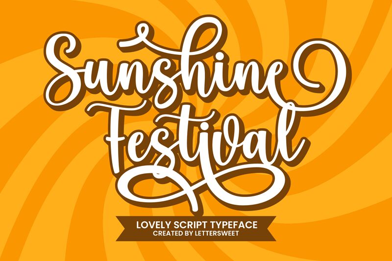 Sunshine Festival Schriftart