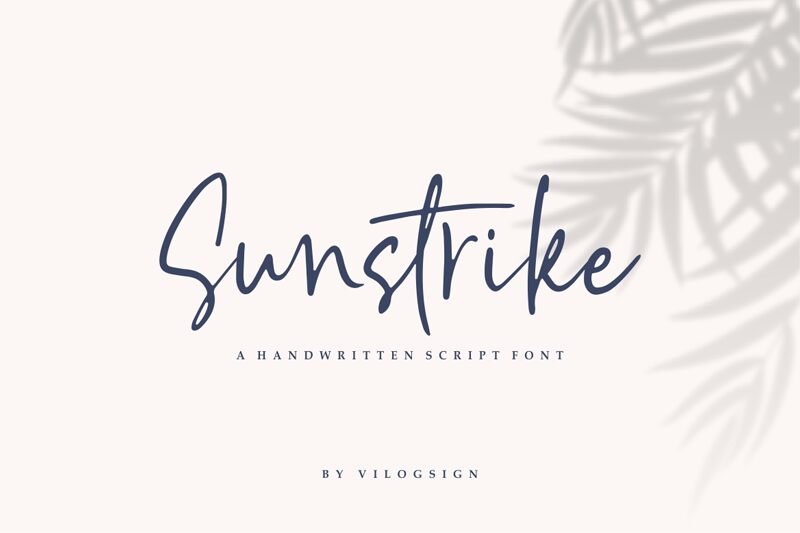 Sunstrike Schriftart