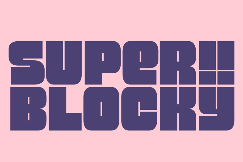 Super Blocky Font