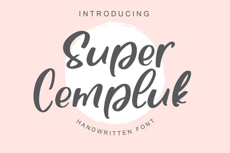 Super Cempluk Schriftart