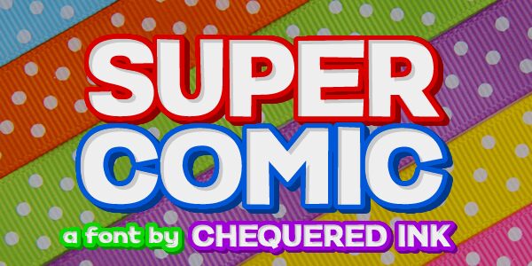 Super Comic Schriftart