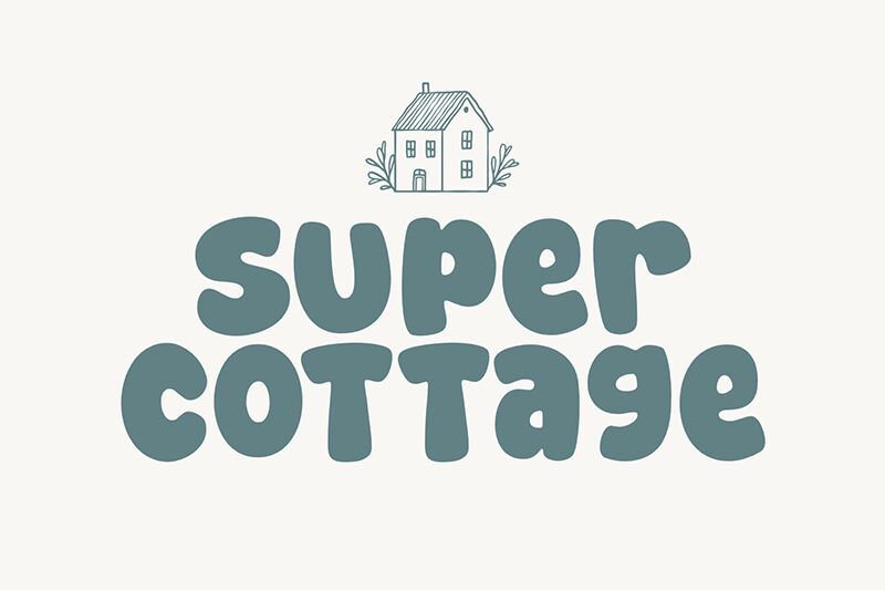 Super Cottage Schriftart