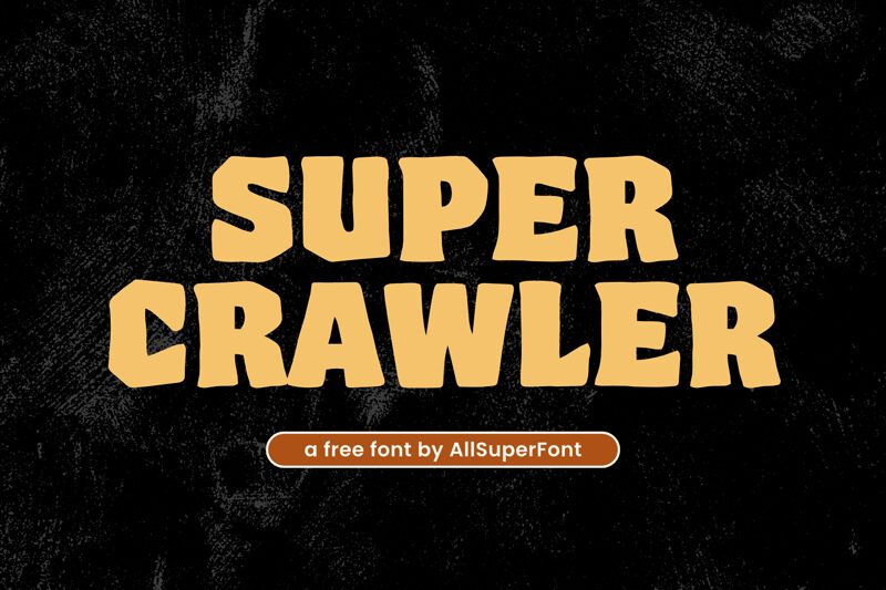 Super Crawler Czcionka