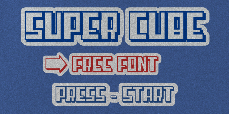 Super cube Schriftart