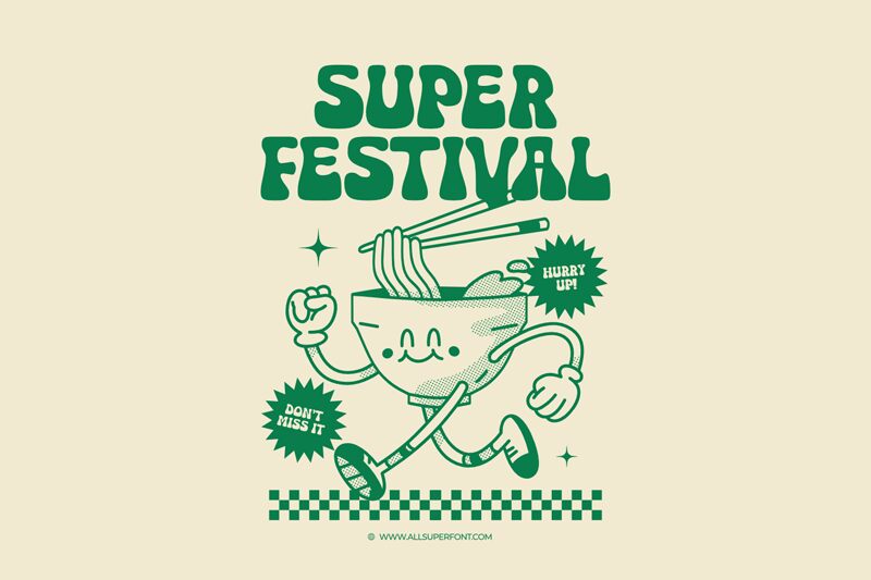 Super Festival Carattere