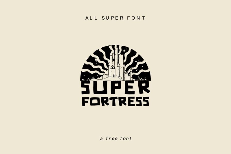 Super Fortrees Druh písma