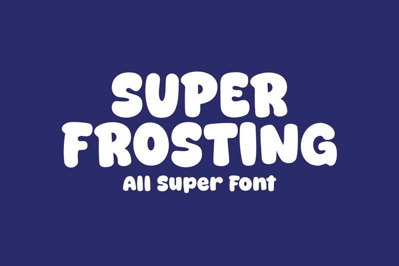 Super Frosting Czcionka