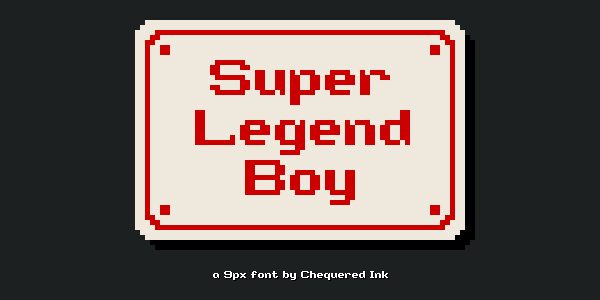 Super Legend Boy Font