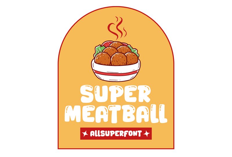 Super Meatball Schriftart