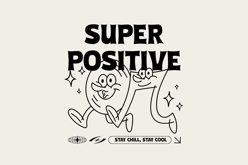 Super Positive الخط