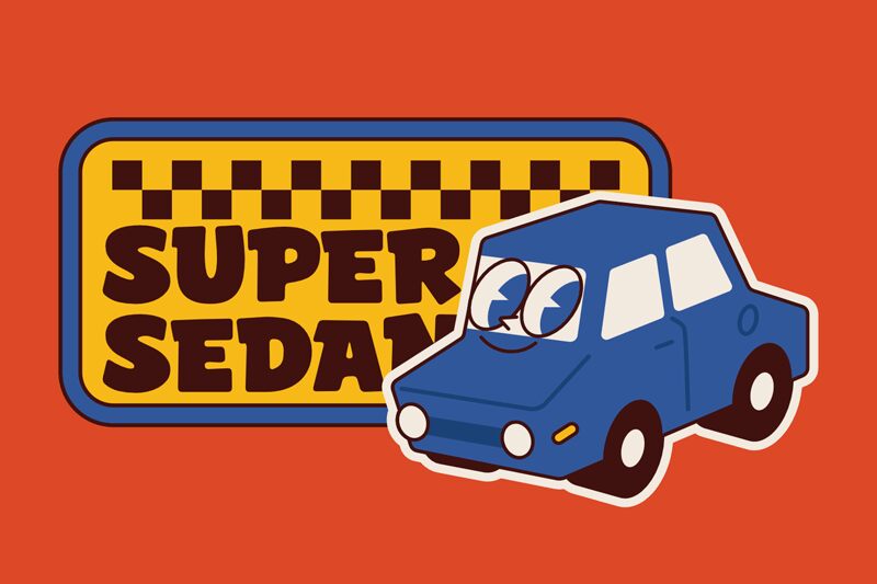 Super Sedan Czcionka