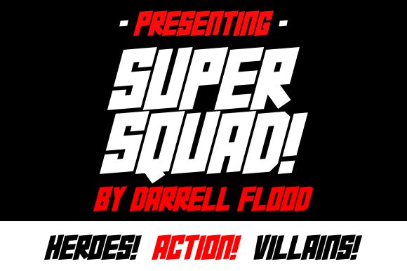 Super Squad Czcionka