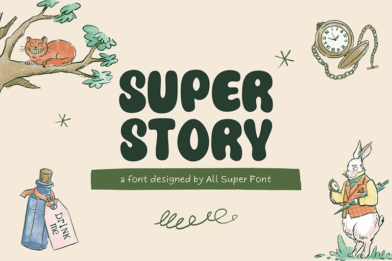 Super Story الخط 