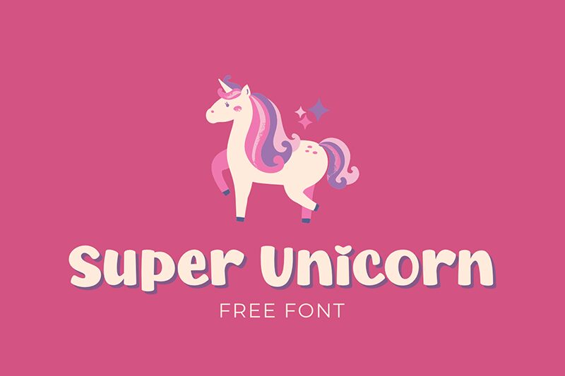 Super Unicorn Schriftart