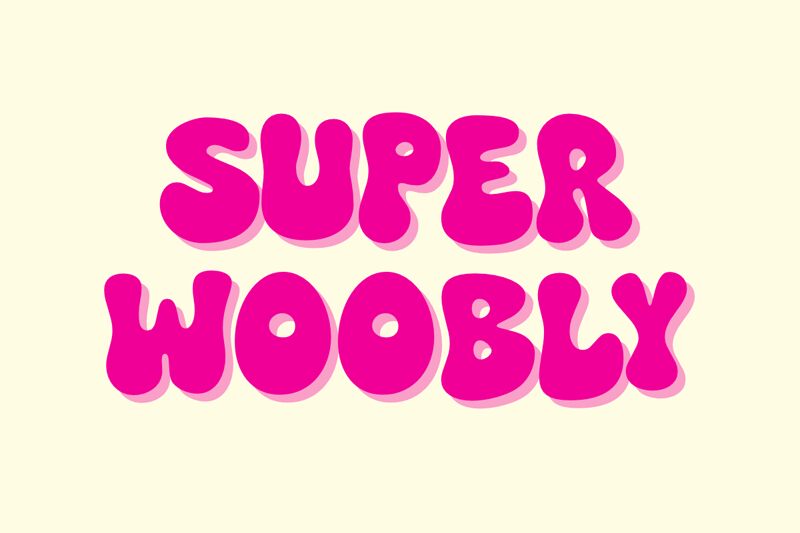 Super Woobly Czcionka