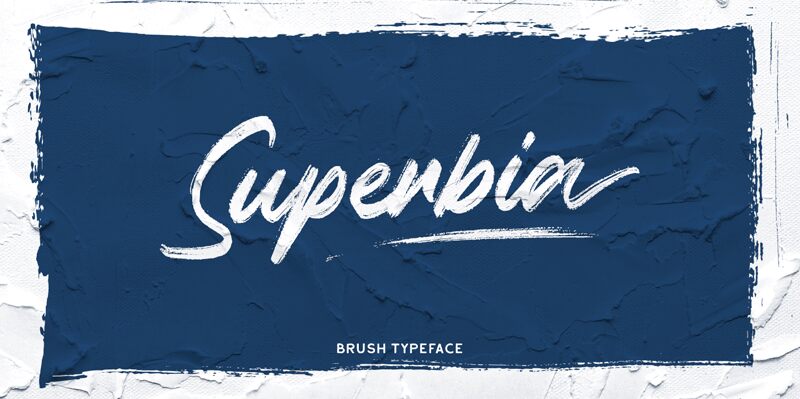 Superbia Schriftart