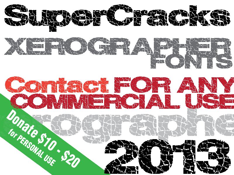 SuperCracks Carattere