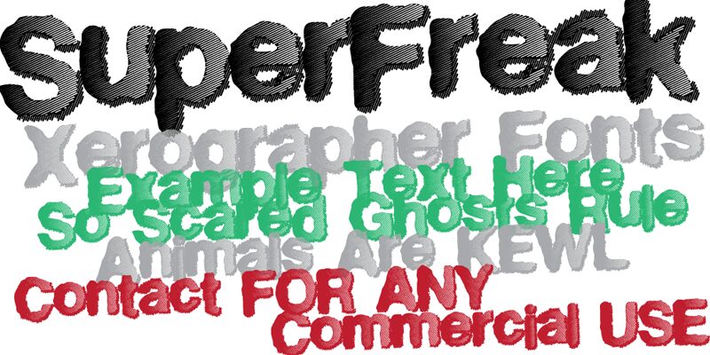 SuperFreak Carattere