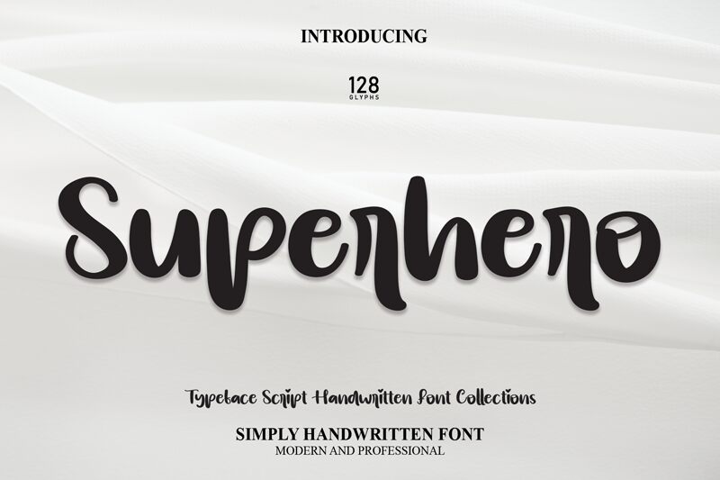 Superhero Schriftart
