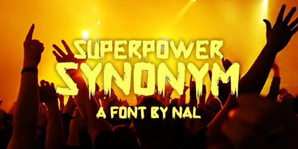 Superpower Synonym Schriftart