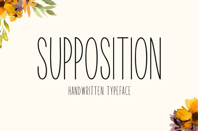 Supposition Шрифт