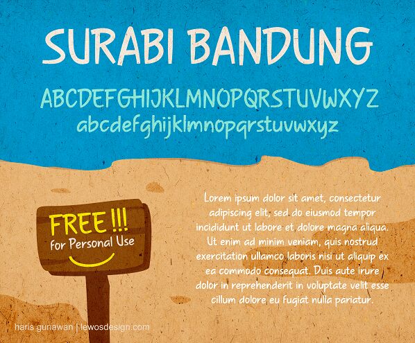 Surabi Bandung Czcionka