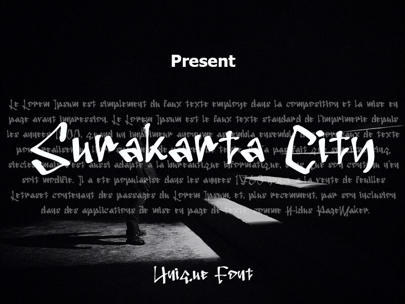 Surakarta City Czcionka