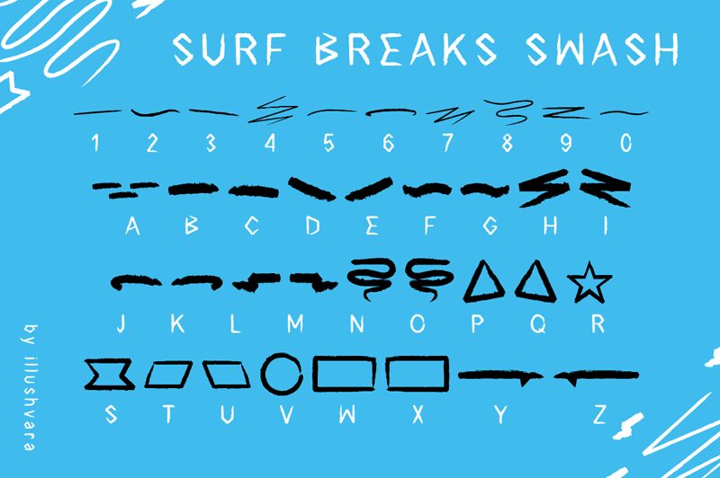 Surf Breaks Swash Czcionka