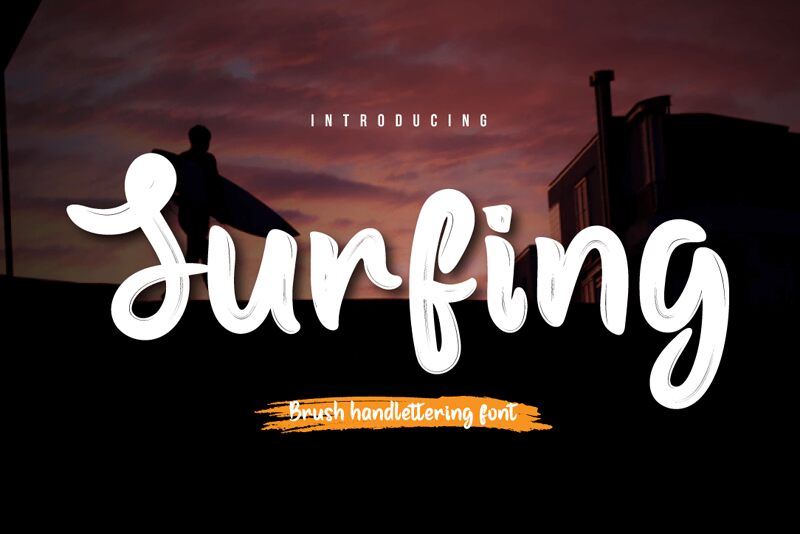 Surfing Schriftart