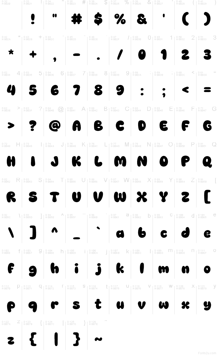 Super Kidpop Regular font | Fonts2u.com