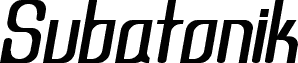 Subatonik Italic