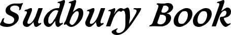 Sudbury Book Bold Italic