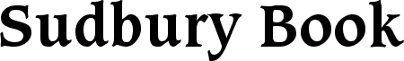Sudbury Book Bold