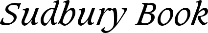 Sudbury Book Italic