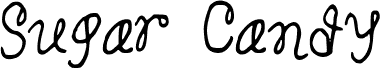 Preview of the SugarCandy font
