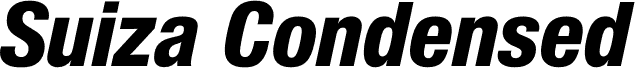 Suiza Condensed DEMO ExtraBold Italic