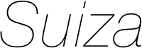 Suiza DEMO ExtraLight Italic