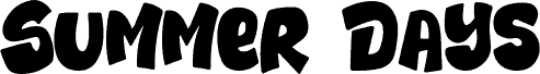 Summer Days Regular 字体