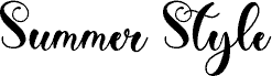 Summer Style Demo шрифт