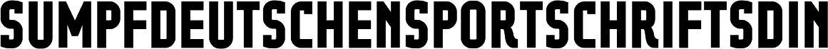 SumpfdeutschensportschriftSdIN Bold