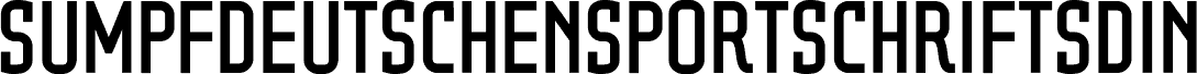 SumpfdeutschensportschriftSdIN Regular