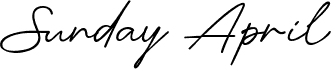 Sunday April 字体预览