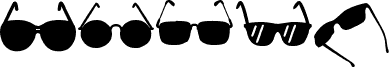 Попередній перегляд шрифту Sunglasses