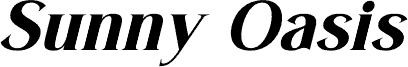 Sunny Oasis DEMO VERSION Italic