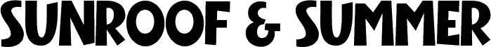 Sunroof & Summer Regular font