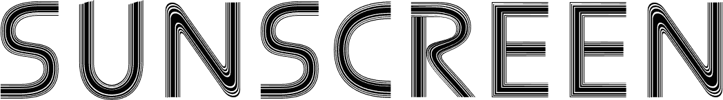 Sunscreen-Septaline font | Fonts2u.com